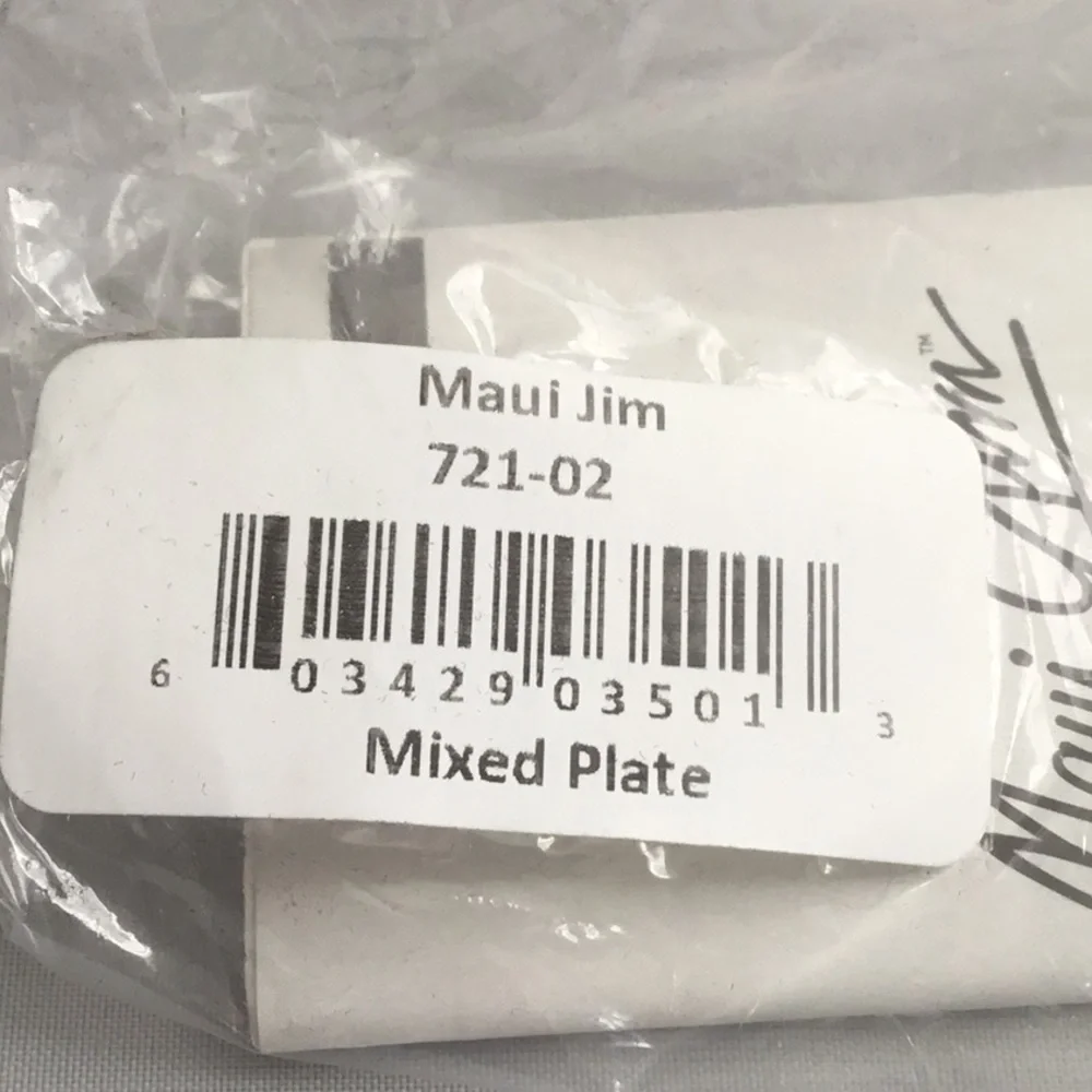 - Maui Jim Mixed Plate 721-02 Black Grey Polarized Unisex Sunglasses